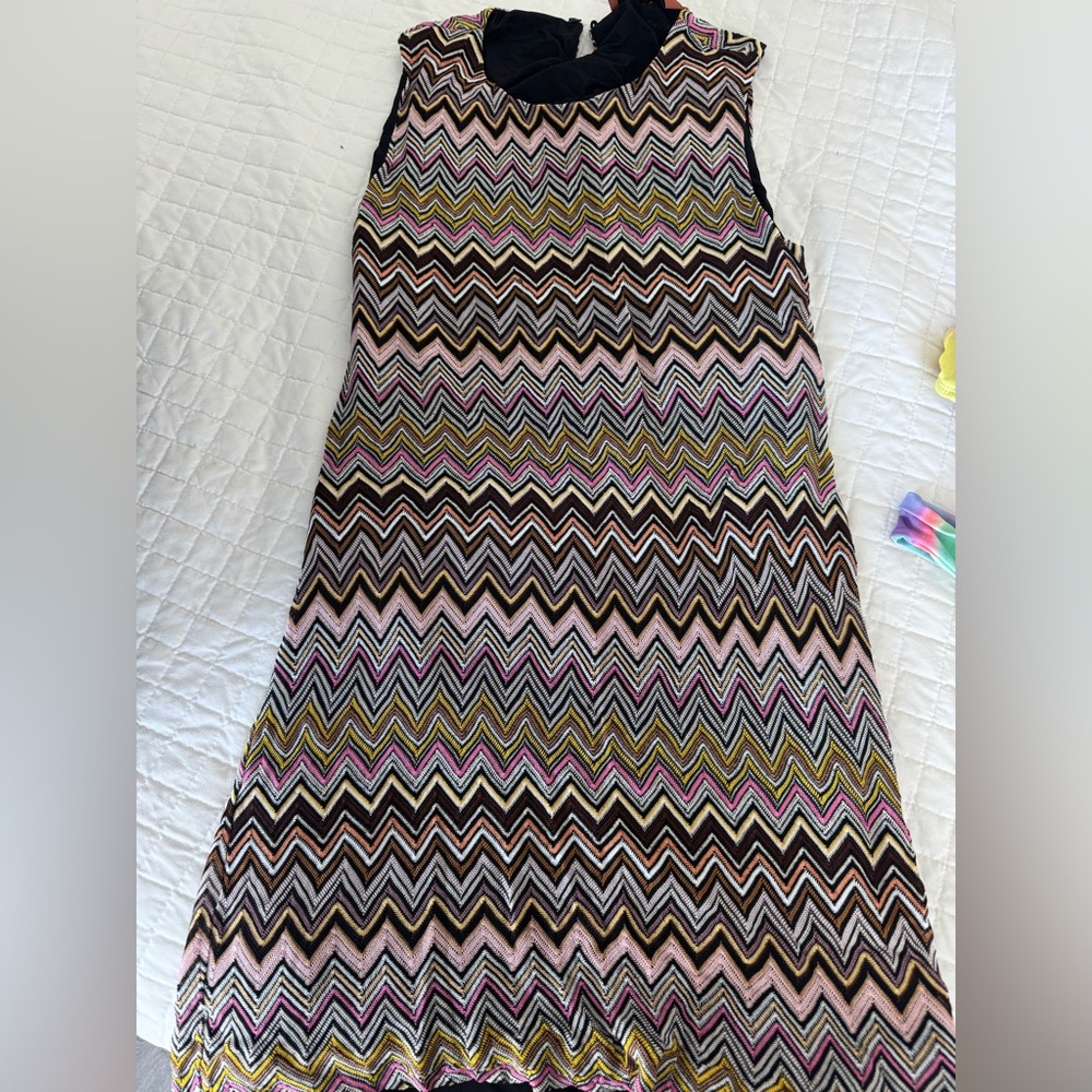 Missoni Multicolor Chevron Knit Dress - Picture 2 of 4